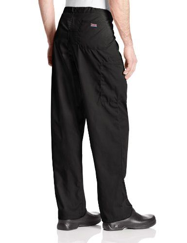 Photo 1 of Cherokee Workwear Originals Women Scrubs Pant, Drawstring Cargo, 4100S, M Short, Black
