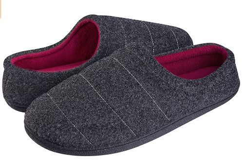 Photo 1 of Homitem House Slippers for Men with Fuzzy Lining Mens House Slippers Indoor Outdoor House Shoes for Men with Memory Foam Bedroom Home Warm Slippers SIZE 13
