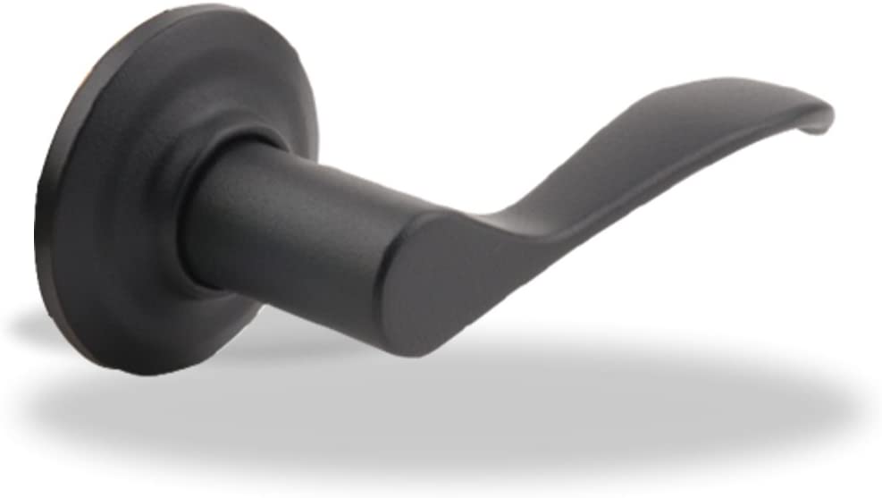 Photo 1 of YH Collection Norwood Lever in Textured Black - Left Handed Dummy
