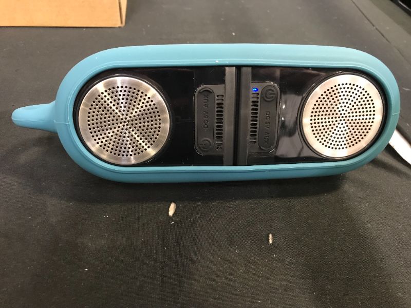 Photo 1 of Dual Portable IPX4 Waterproof Bluetooth Speakers with Wireless Stereo Pairing, Stereo Bluetooth Speaker Pair/Set, 12W Powerful Sound & Bass, AUX Input, Shockproof Carrying Case