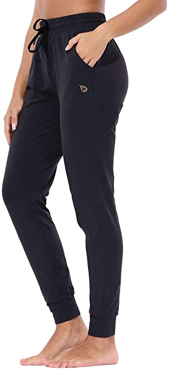 Photo 1 of BALEAF Women's Lightweight Active Yoga Yoga Pants with Pockets Loose Casual Travel Sports Pants for Women SMALL
