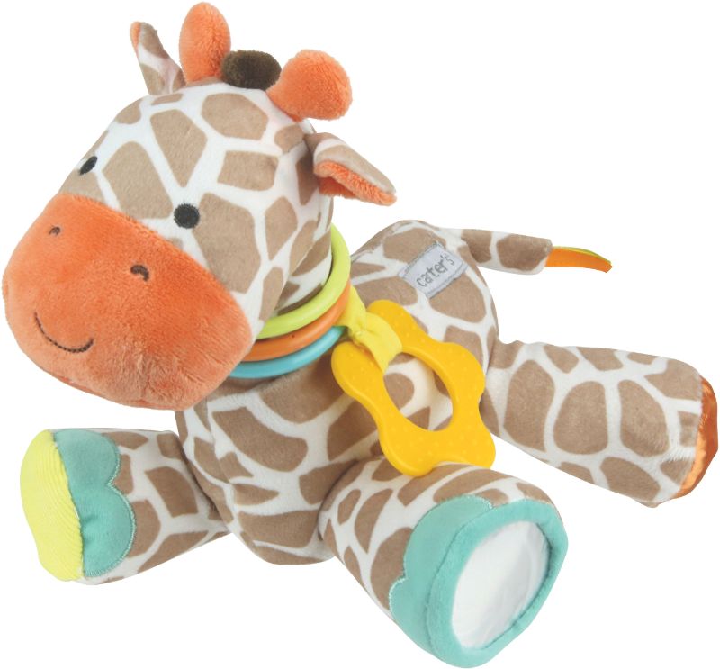 Photo 1 of Carter's Giraffe Plush Activity Toy, Multicolor
