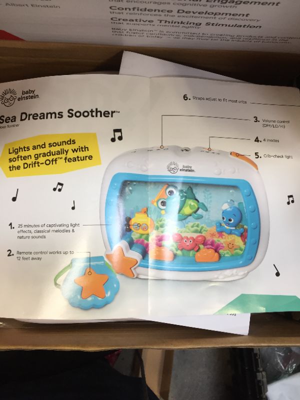 Photo 3 of Baby Einstein Sea Dreams Soother Musical Crib Toy and Sound Machine, Newborns Plus
