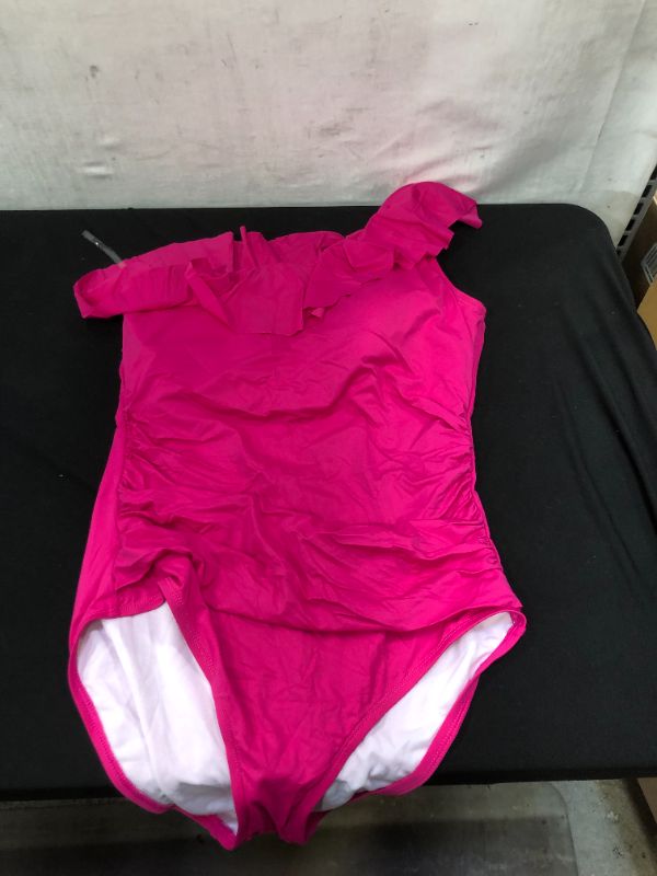 Photo 3 of Size us 12 women bright pink swimsuit 