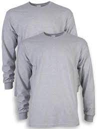 Photo 1 of 2 pack size 2xl grey long sleeve shirts - brand - Gildan 