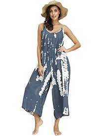 Photo 1 of Buenos Ninos women's v neck - tie-dye jumpsuit size large ( black and white ) 