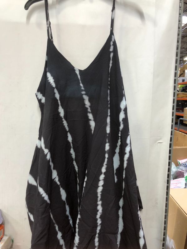 Photo 2 of Buenos Ninos women's v neck - tie-dye jumpsuit size large ( black and white ) 