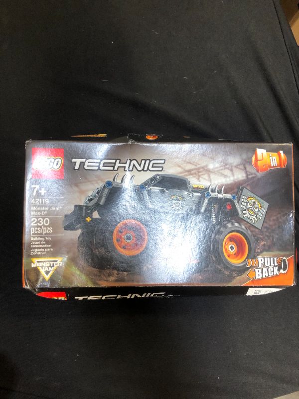 Photo 2 of LEGO Technic Monster Jam Max-D 42119 ( factory boxed sealed ) ( box has dents from being shipped but has not been opened ) 