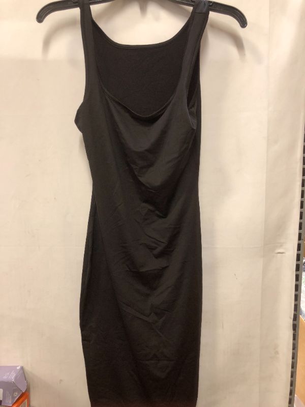 Photo 1 of Women's Sleeveless Stretchy Basic Tank Dress Scoop Neck Bodycon Dress size m 