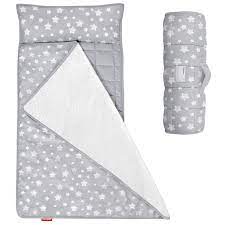 Photo 1 of Moonsea Toddler Nap Mat with Removable Pillow and Fleece Minky Blanket, Lightweight and Soft Perfect for Kids Preschool, Daycare, Travel Sleeping Bag Boys and Girls, Designed to Fit on a Standard Cot