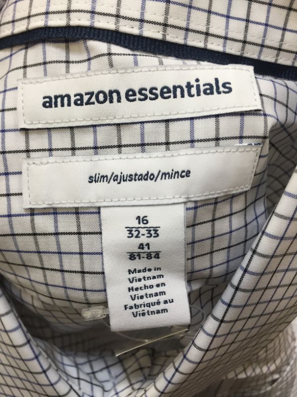 Photo 2 of Amazon essentials size 16 men's button-up 