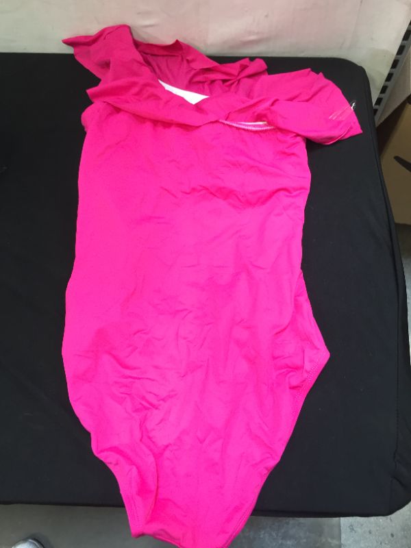 Photo 1 of size 6 women's hot pink swimsuit 