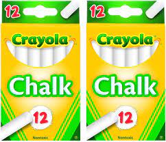 Photo 1 of 2 - 12 packs of dustless white chalk - no eraser included 