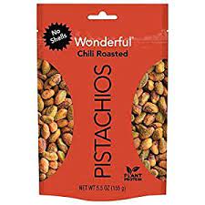 Photo 1 of 
Wonderful Pistachios No Shells Chili Roasted - 5.5oz exp- Jan 05/22 2 pack 