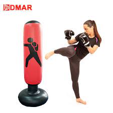 Photo 1 of Blow up air pumped punching/kicking bag 