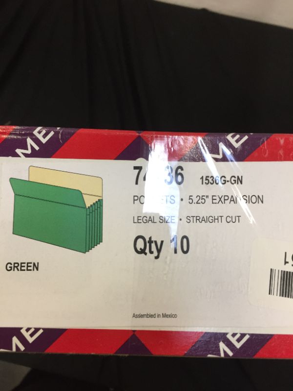 Photo 3 of 10 green storage folders 