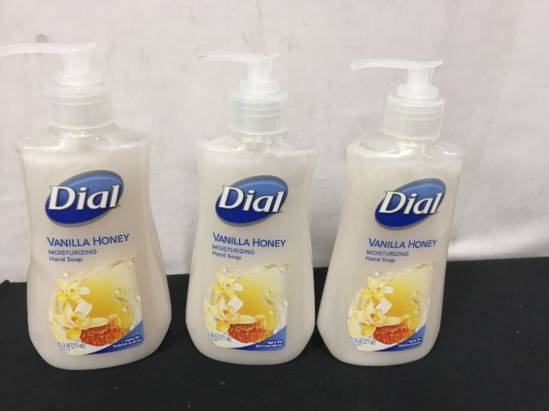 Photo 2 of 3PACK--DIAL  VANILLA HONEY HAND SOAP 7.5 OZ