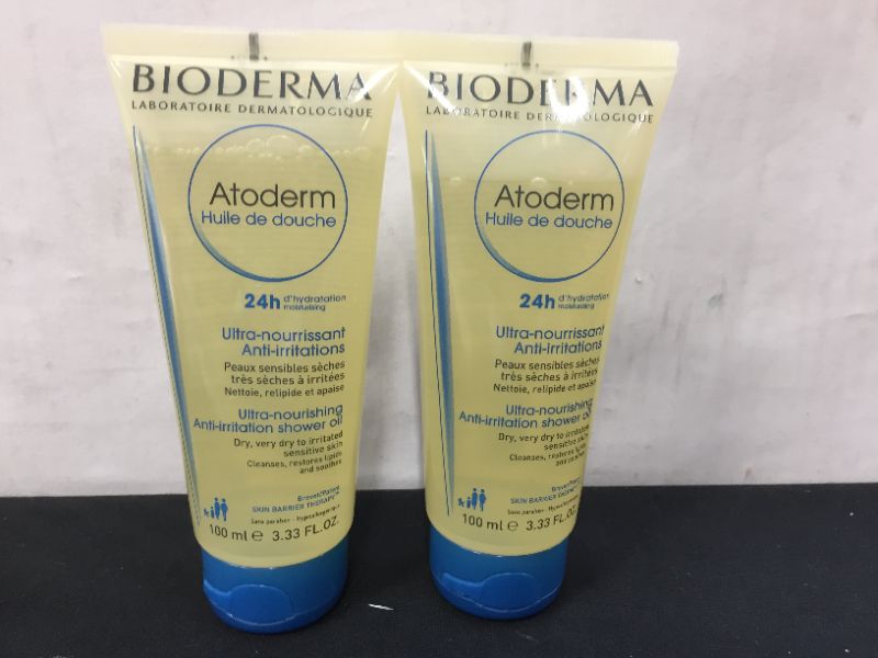 Photo 2 of 2pack-Bioderma - Atoderm - Shower Oil - Moisturizing and Nourishing Body and Face Wash - for Family with Very Dry Sensitive Skin