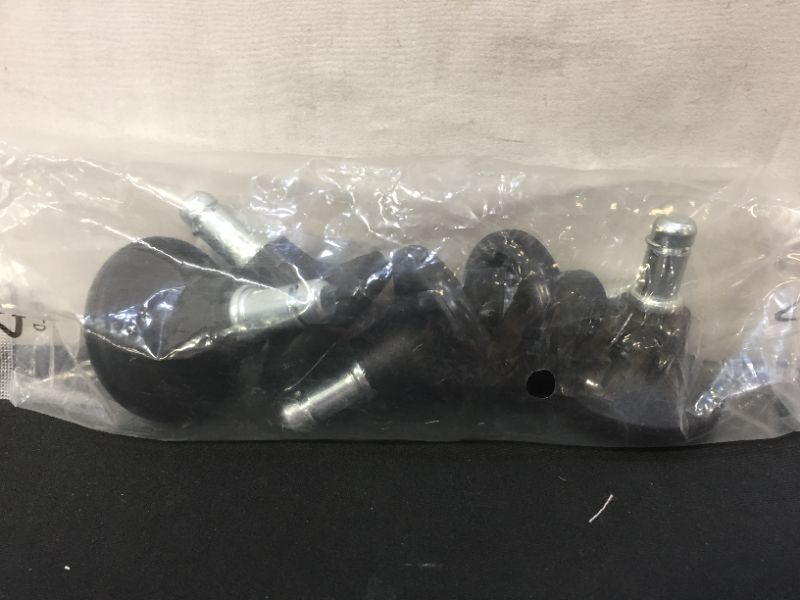 Photo 1 of Bell Glides Replacement Office Chair Swivel Caster Wheels to Fixed Stationary Castors, Short Profile Black 5pcs--fabric sealed