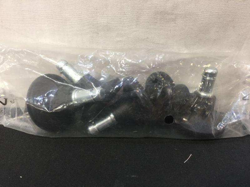 Photo 2 of Bell Glides Replacement Office Chair Swivel Caster Wheels to Fixed Stationary Castors, Short Profile Black 5pcs--fabric sealed