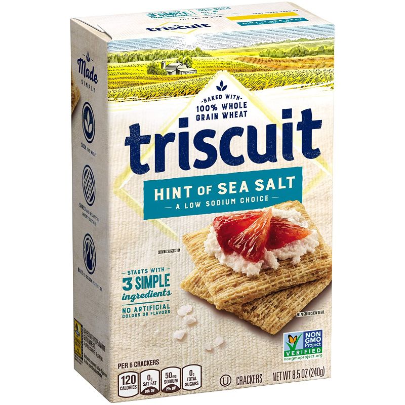 Photo 1 of 2pack--TRISCUIT hint of sea salt 8.5oz  exp date 03-2021