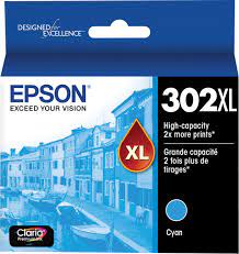 Photo 1 of Epson - 302XL High-Yield - Cyan Ink Cartridge - Cyan
