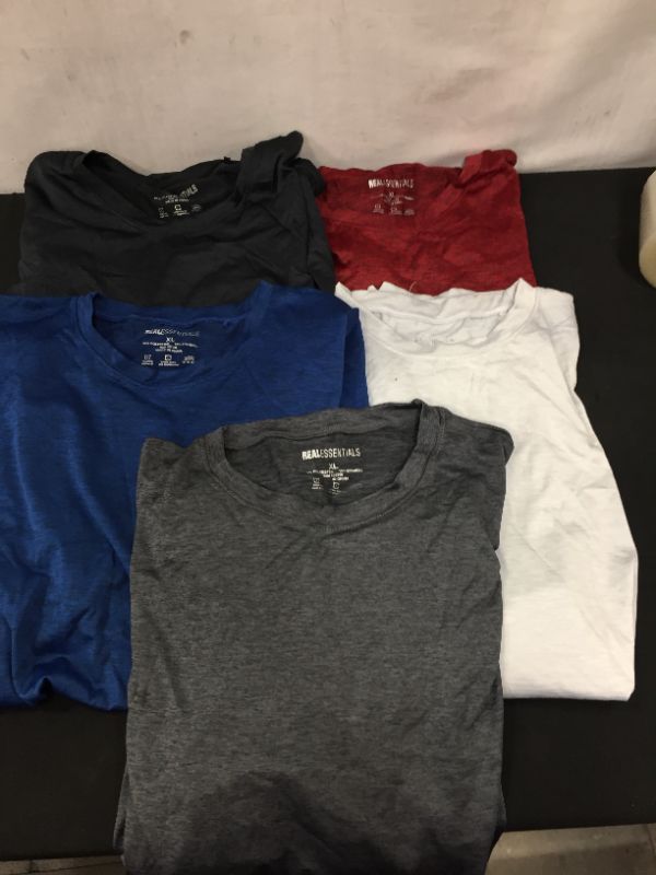 Photo 2 of 5 Pack: Men’s Dry-Fit Moisture Wicking Active Athletic Performance Crew T-Shirt
xl