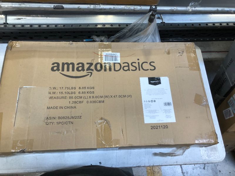 Photo 3 of Amazon Basics 3-Bag Laundry Sorter with Ironing Board Top, Grey

