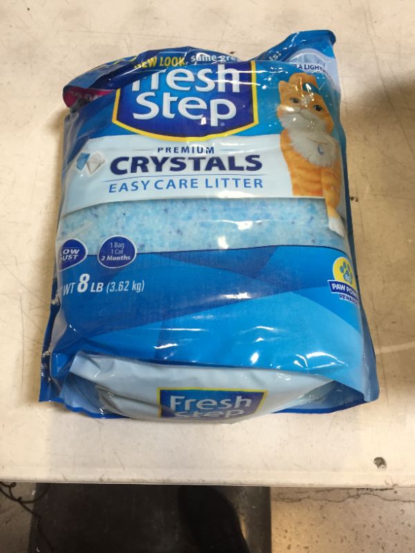 Photo 2 of Fresh Step Crystals, Premium Cat Litter, Scented, 8 Pounds
