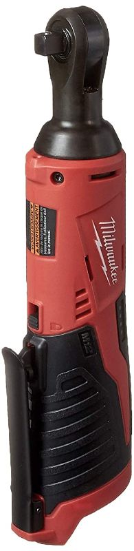 Photo 1 of MILWAUKEE 2457-20 M12 Cordless 3/8" Sub-Compact 35 ft-Lbs 250 RPM Ratchet w/ Variable Speed Trigger