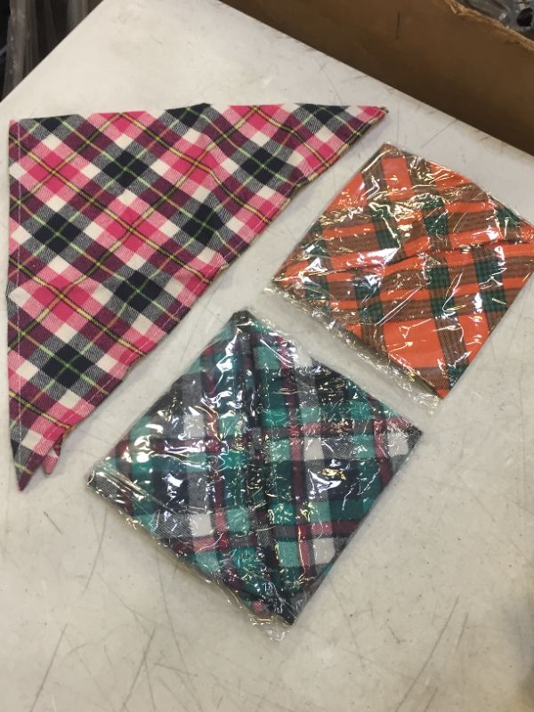 Photo 1 of Bandana Set Orange, Pink, and Green set of 3 