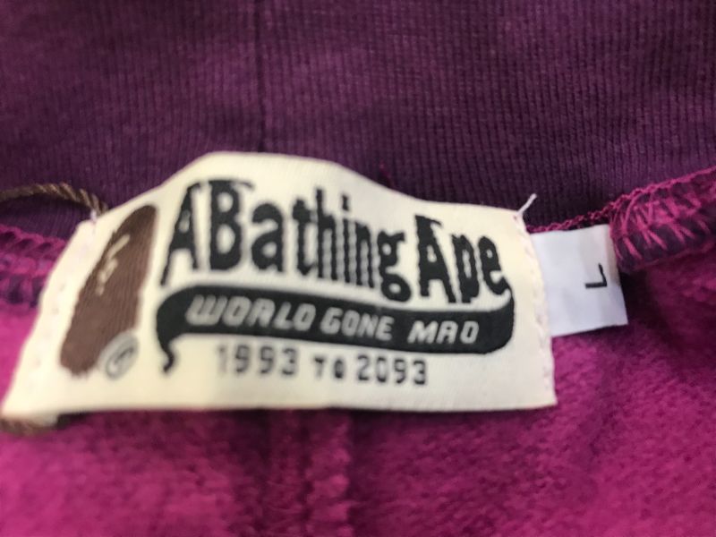 Photo 1 of a bathing ape brand purple camouflage shorts  --Large 