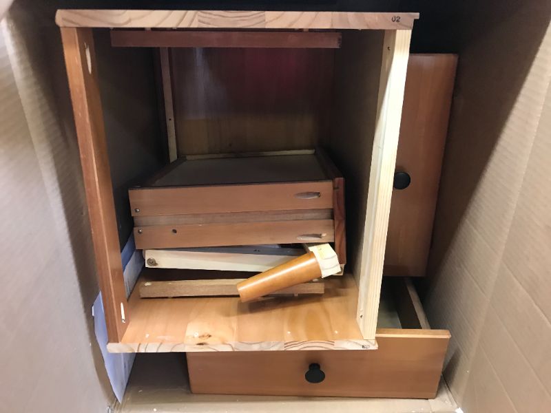 Photo 1 of 3 drawer nightstand 