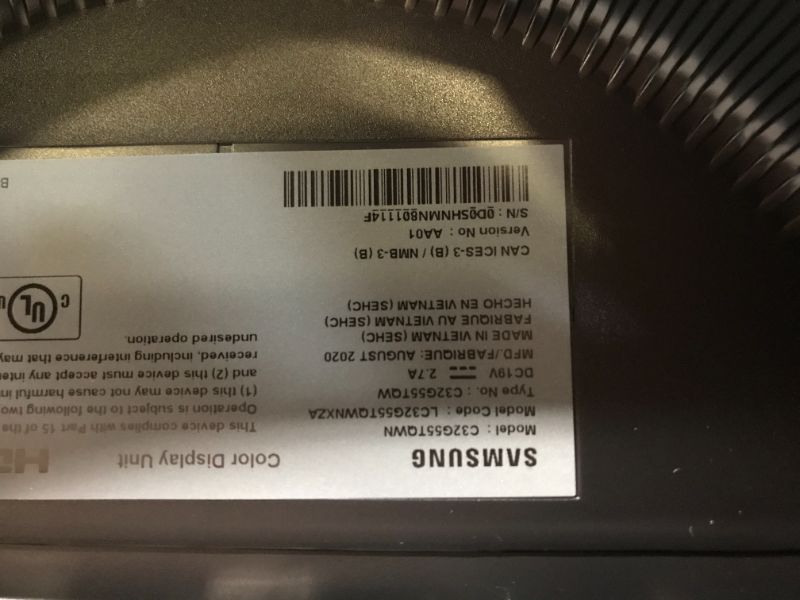 Photo 3 of SAMSUNG Odyssey G5 Series 32-Inch WQHD (2560x1440) Gaming Monitor, 144Hz, Curved, 1ms, HDMI, Display Port, FreeSync Premium (LC32G55TQWNXZA)
