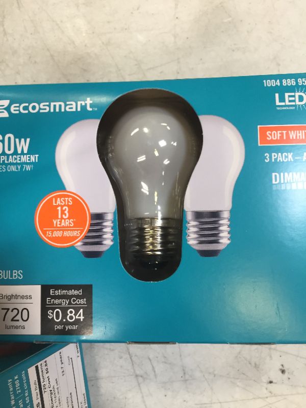 Photo 1 of 
EcoSmart 40W Equiv. A15 LED Vintage Filament Dimmable Bulbs In Soft White 12 pack