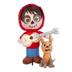 Photo 1 of 6.5 ft. Coco Miguel with Guitar and Dante Scene Airblown Disney Halloween Inflatable
