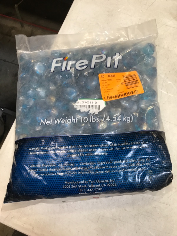 Photo 1 of 10 lbs fire pit rocks - blue color 