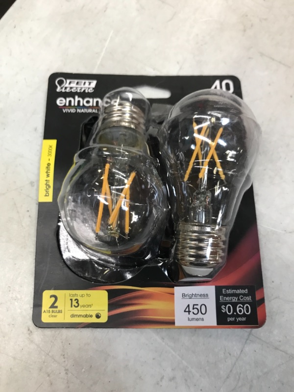 Photo 1 of 2 pack - 40 watt light bulbs