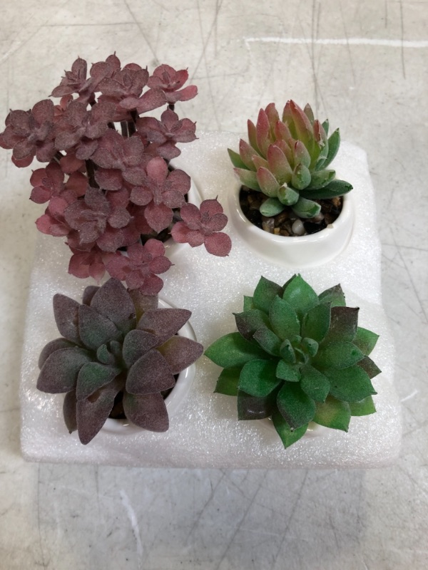 Photo 1 of artificial plants - 4 pack