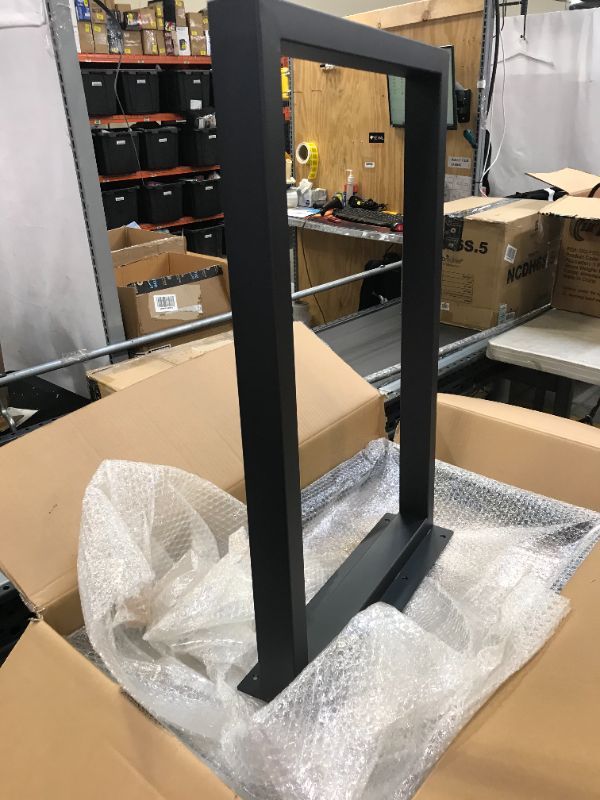 Photo 1 of 18 x 28 inch metal black table legs -- sturdy and heavy duty--set of 2