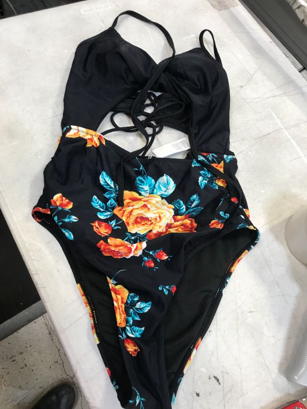 Photo 1 of cupshe floral pattern one piece bikini --size m