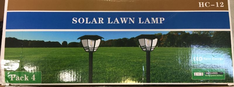 Photo 1 of 4 PACK SOLAR LAWN LAMP (HC-12)