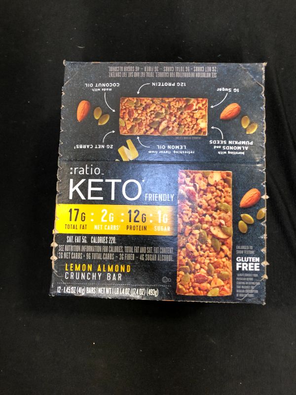 Photo 2 of :ratio KETO friendly Protein Bar exp- oct 24/21 