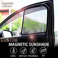 Photo 1 of helloleiboo Car Window Shade Magnet Heat Insulated Car Windshield Shade (4PS) Breathable Mesh UV Protection Windshield Cover for Your Baby