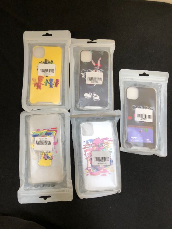 Photo 1 of 5 pack phone cases - exact cases type unknown  