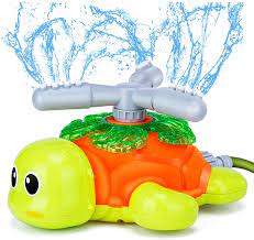 Photo 1 of  Water Sprinkler for Kids and Toddlers,Backyard Spinning Turtle Sprinkler Toy,Summer Outdoor Spray Water Toys for Kids,Sprays Up to 8ft High, Kids Sprinklers for Yard,Splashing Fun Gift.