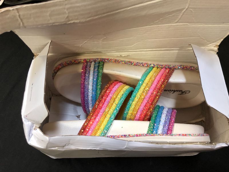 Photo 1 of Women's Rainbow Slippers with Glitter
Size: 7.5