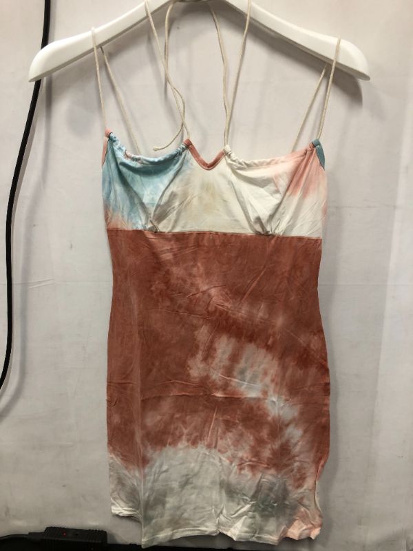 Photo 1 of Women's Large Multicolor Tie-Dye String Dress