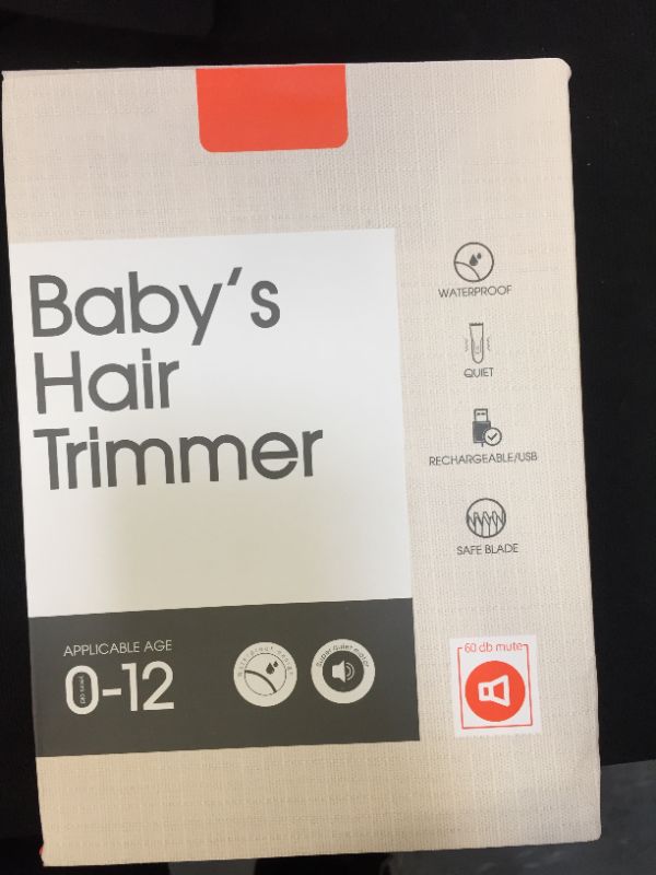 Photo 1 of Baby Hair Clippers Electric Safe Quiet Trimmer Child Silent Hair Washable