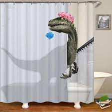 Photo 1 of 4 pcs cartoon dinosaur bathroom accessories 